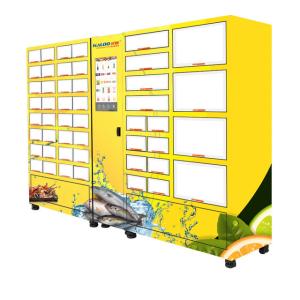 Quality Touchscreen Frozen Seafood Vending Machine , Fishing Bait Box Vending Machine wholesale