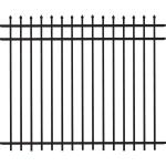 PVC Coated Modern Wrought Iron Fence 2000-3000mm Garden Decoration Residential