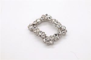 Quality Kml 100mm*100mm Rhinestone Bow Shoe Clips With Hanging Plating wholesale