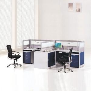 Quality China Manufacturer 2 Person Workstation Desk Office Furniture Double Office Desk wholesale