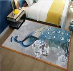 Light Luxury Peacock Pattern Bedroom Blanket Sofa Bedroom And Living Room Floor