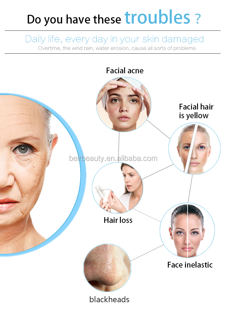 11 In 1 Facial Skin Dermabrasion Machine For Acne Scars Ultrasound Skin Rejuvenation Device