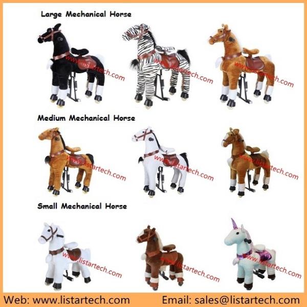 Moving Horse Toys For Kid, Walking Mechanical Horse Toy, Children ride on plush