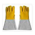 Construction Long Cuff Half Lining Welding Work Gloves