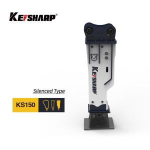 China KS150 Silenced Type  100mm Chisel Hydraulic Breaker For 10 Ton Excavator on sale