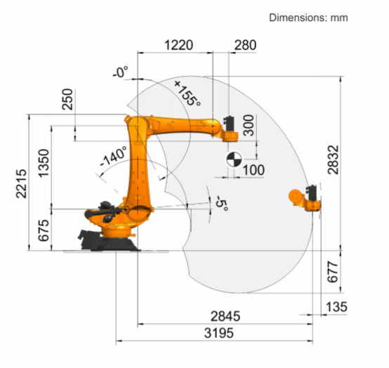 KR 360 R2830 Universal Robot With Spot Welding Gun KUKA Industrial Robot Arm