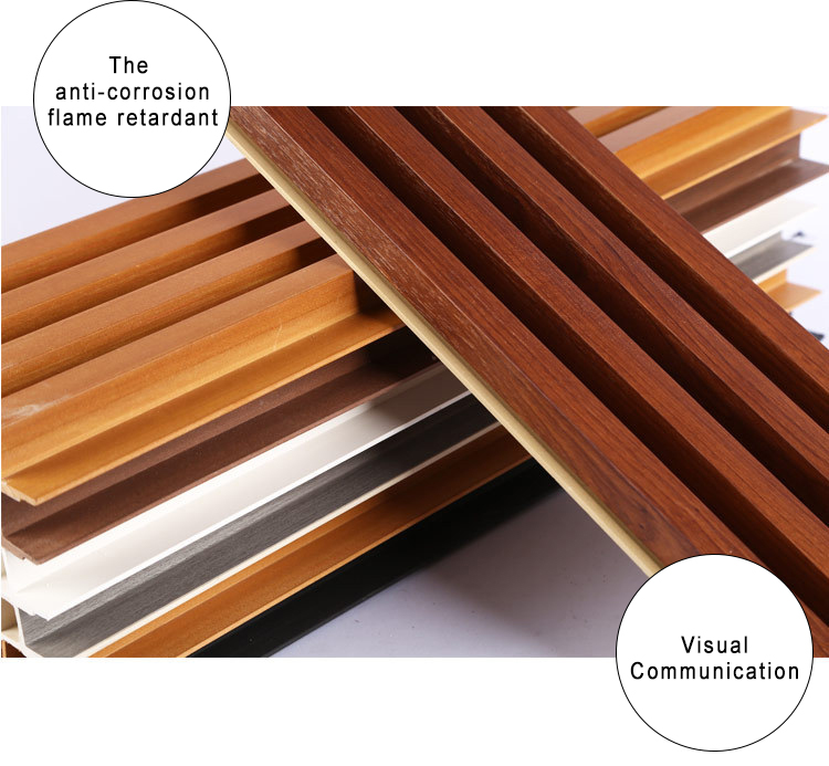 High Class Decorative PWC Wall Panel Interior WPC Wall Cladding in Customized Colors