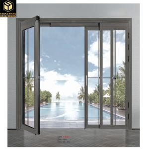 Quality Soundproof Hinged Aluminum Sliding Glass Door Indoor Aluminum Double Doors wholesale
