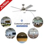 58 Inch Bedroom Ceiling Fans With Lights Reversible Silent DC Motor