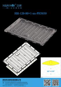Quality 80 IN 1 3030LEDs Flood Light Lens 185×116MM 60150 Degree Available Optimal Illumination Superior Optics wholesale