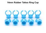 Plastic Tattoo Medical Supplies 14mm Non-Toxic Rubber Ring Cup Home Use