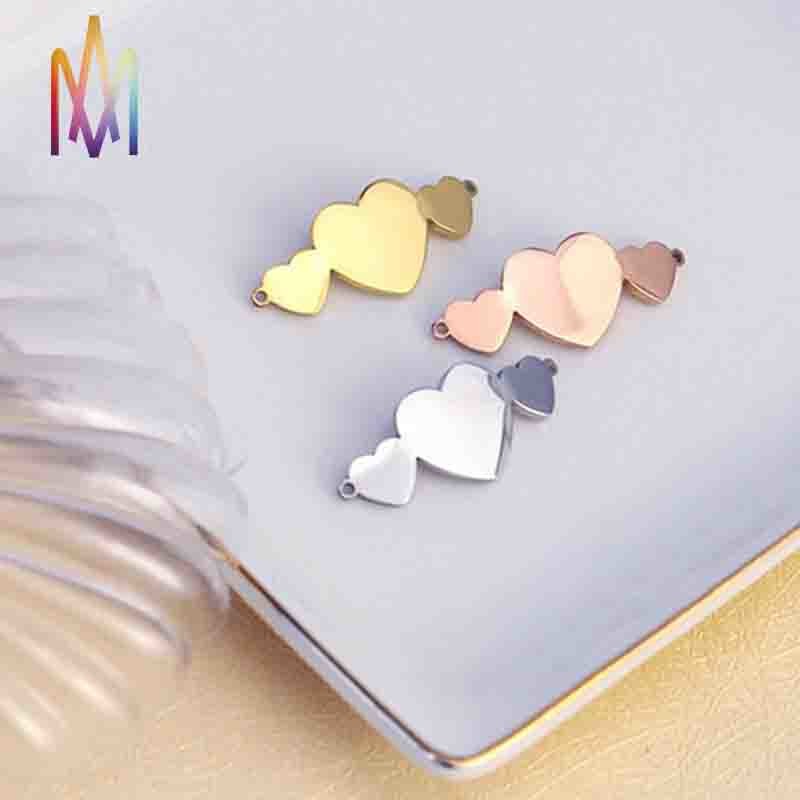 13x33MM Creative Brushed Finish SS304 Custom Engraving Charms