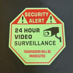 Quality 1mm Thickness Photoluminescent Security Alert Signs Glow In The Dark wholesale