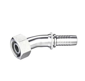 Quality 20441 Carbon Steel Ss 45 Degree Elbow Female Metric Hydraulic Hose Fitting Pipe Adapter wholesale