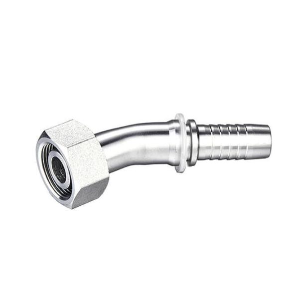 20441 Carbon Steel Ss 45 Degree Elbow Female Metric Hydraulic Hose Fitting Pipe