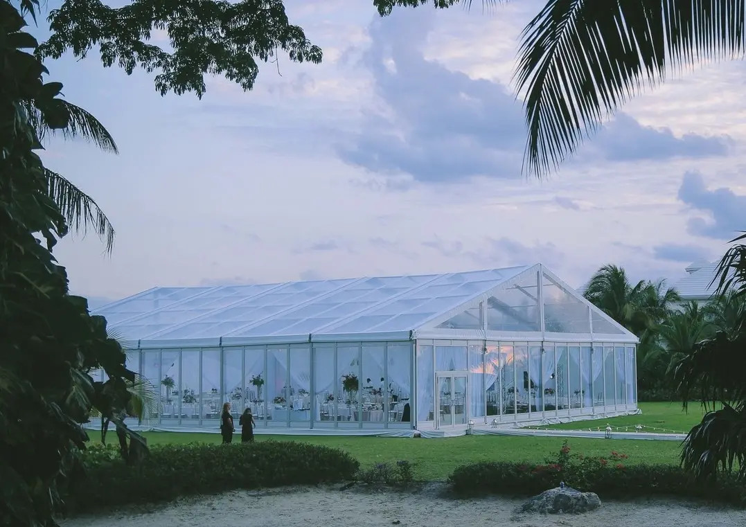 Upscale Transparent Glass Walls Large Party Tent Marquee Wedding Event Tents