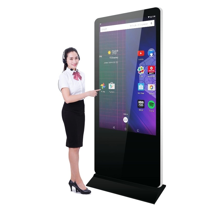 450nit 49 Inch Indoor Commercial Display Totem Android Touch Screen Play Digital Signage Suppliers