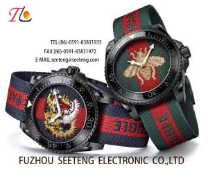Quality Big Dial Embroidered Wrist Watch Men's Watch wholesale