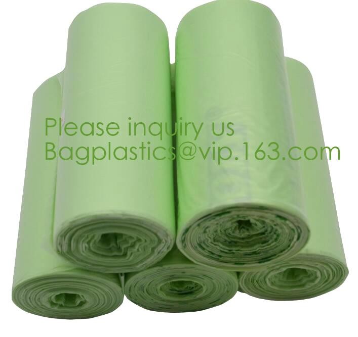 64 Gallon compostable trash bag biodegradable garbage bag, 0.9 Mil, 47"W x 60"H,cornstarch made 100% eco friendly direct