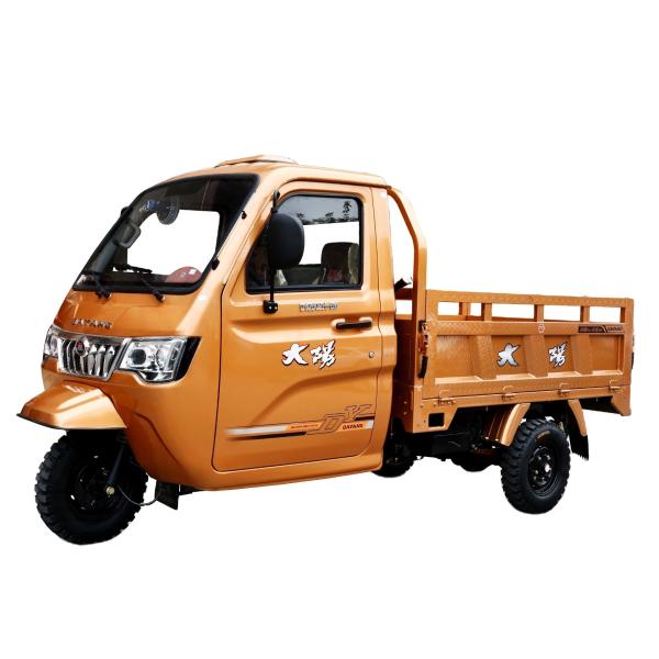 Reversible Lifan 200cc Engine Motocarro Delivery Van with Closed Cabin Cargo