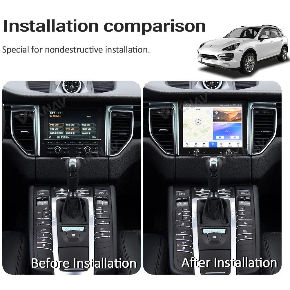 8.4 Inch Android Head Unit For 2014-2017 Porsche Macan 128G Navigation GPS Multimedia Player Wireless Carplay 4G BT