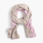 Casual Wear Two Tone Cashmere Scarf , Ladies Thick Knit Scarf For Winter