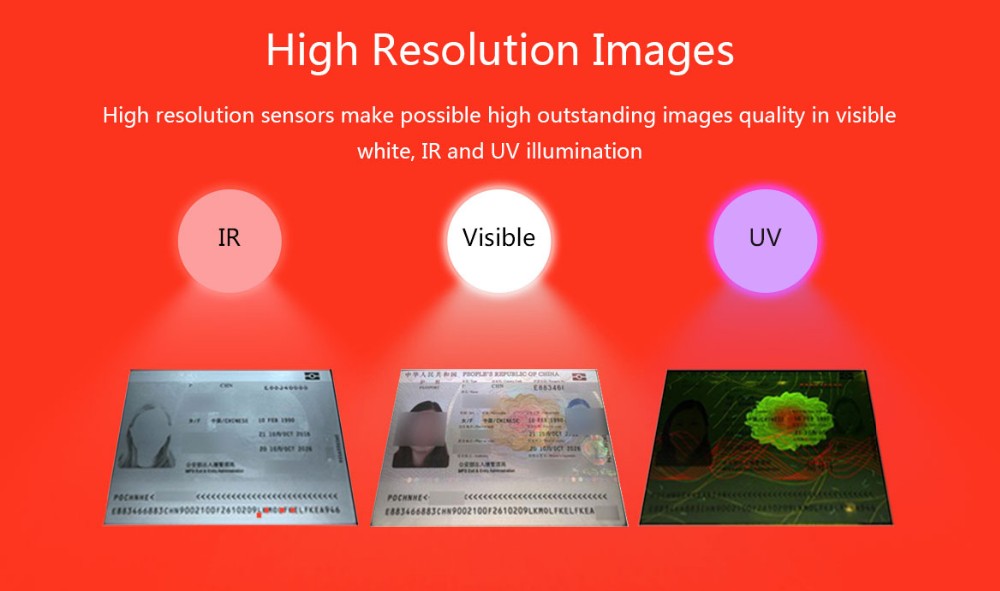 Airport Application OCR MRZ Passport Scanner and Hotel Scanning Device for Airport