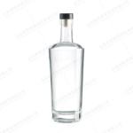 Glass Bottle Personalized 750ML Trapezoid Round Bottle For Spirits