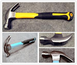 Quality Claw Hammer(XL0014-2), polishing surface, color rubber handle, durable quality and good price hand tools wholesale