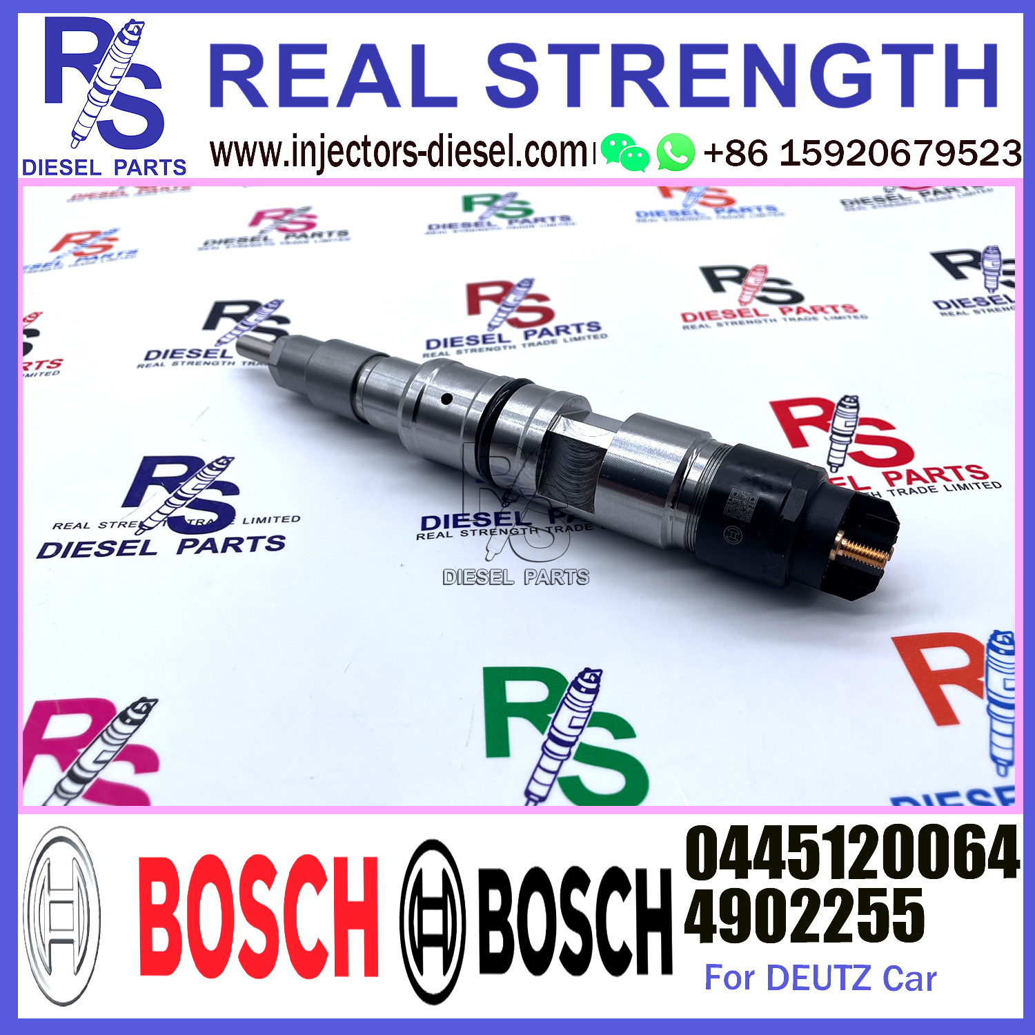 Original Common Rail Fuel Injector 0445110291 0445110386 0445120064 0445110541 For Faw CA4DC DEUTZ
