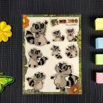 Transparent Crystal 3D Cartoon Stickers Self Adhesive Custom Cartoon Stickers