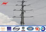 Electrical Power Galvanized Steel Pole For 69kv Transmission Line