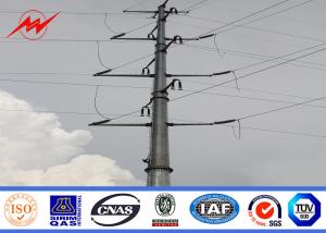 Quality Low Voltage Polygonal Anti Corrosive Steel Transmission Utility Pole 18m Q345 wholesale