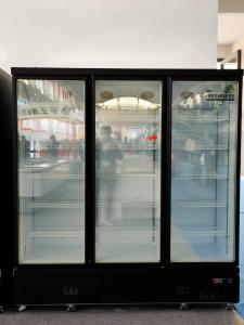 Quality Air Cooled Black Wine Cabinet Fridge Freezer Glass Heated Glass Door wholesale