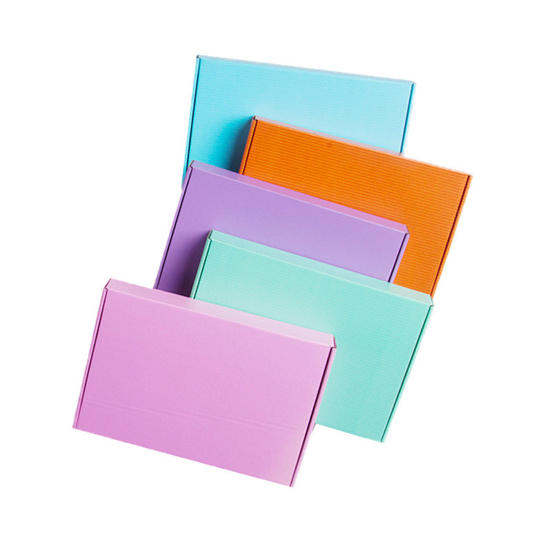 CMYK Corrugated Foldable Paper Box Spot UV Display Aircraft Style