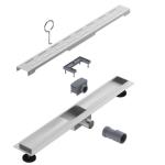 SUS304 Linear Shower Drain 360 Rotation European Style Wet Room Shower Waste