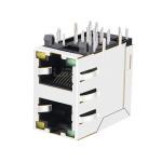 LPJE106XAHNL 2X1 Port RJ45 Connectors without Integrated Magnetics Green/Yellow