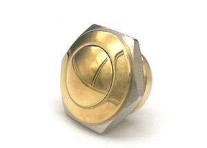 Quality Gold Plated Brass Anti Vandal Push Button Swith With Red Green Led For Marine wholesale