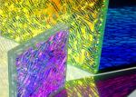 Shattered Textured Dichroic Glass Laminate Flat Shape