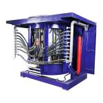 1Ton Cast Iron Industrial Melting Furnace Medium Frequency Induction Melting