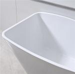 Alcove Acrylic Integral Bathtub White Rectangle Soaking Luxury Bath Tubs
