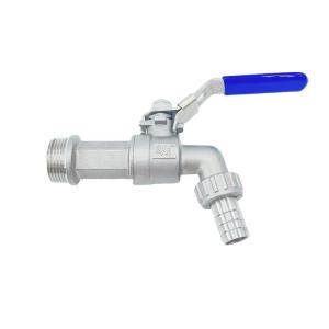 Quality Media Water Stainless Steel Water Valve Faucet Bibcock at for Normal Temperature wholesale