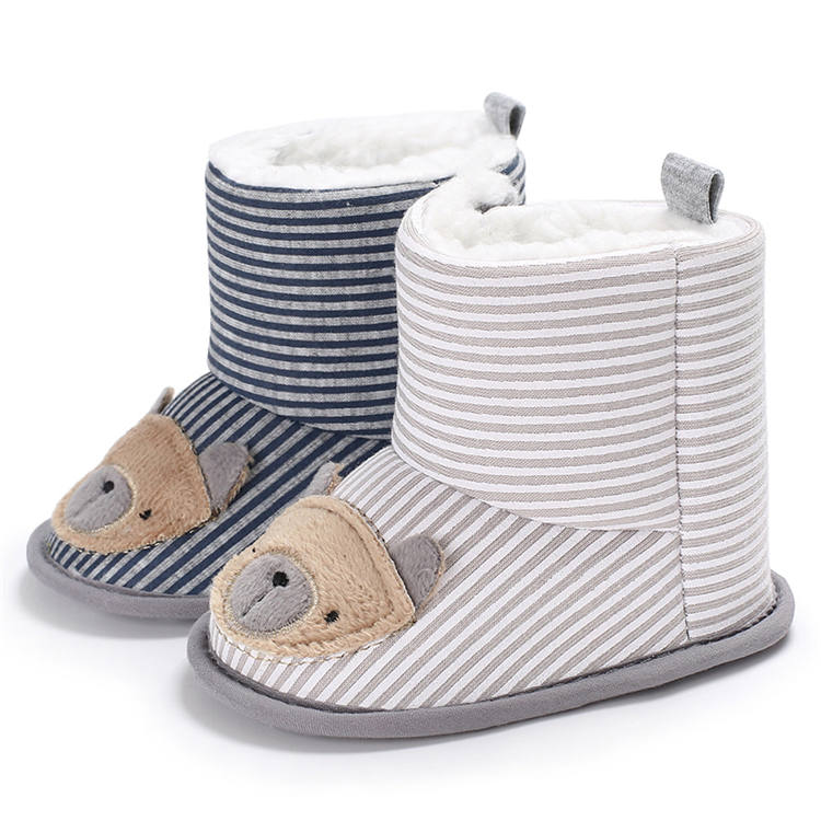 New designed Cotton fabric Cartoon animal 0-24 months toddler bear baby boots