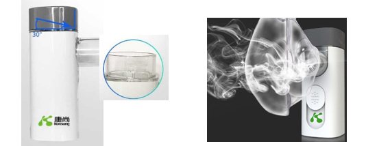 NebWell Q1 handheld rechargeable mesh nebulizer with mini inhaler machine
