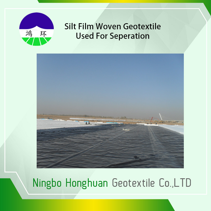 Recycled PP / Virgin PP Material Woven Geotextile Fabric For Separation