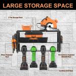 Europe Style Wall Mounted Organizers Shelf for Cordless Drill Tools Organizers