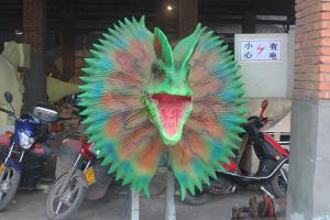Quality High Density Sponge Playground Dinosaur Head For Factory Door Show wholesale