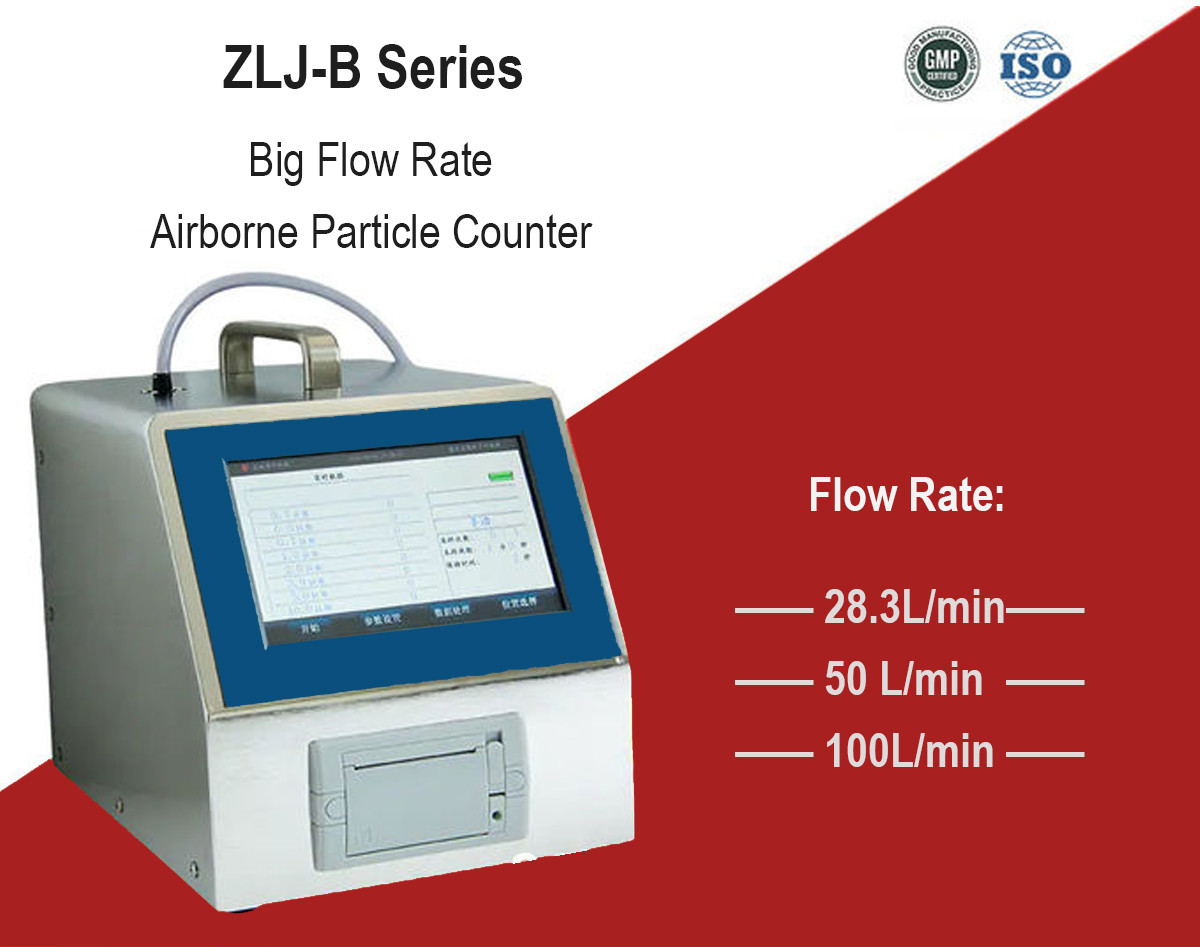 B330 8 Channels 28.3l/Min Portable Airborne Particle Counter Pm0.3 Pm2.0 Pm10