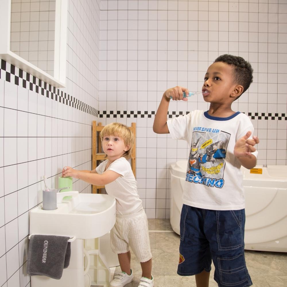 Multifunctional Toddler Wash Basin Counter Top Kids Washstand