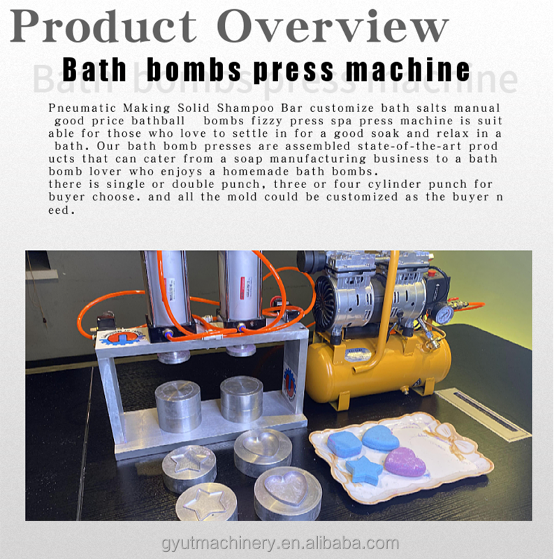 Customized Shape Bubble Fizzy Bath Bombs Making Machine Home Shampoo Bar Soap Presser